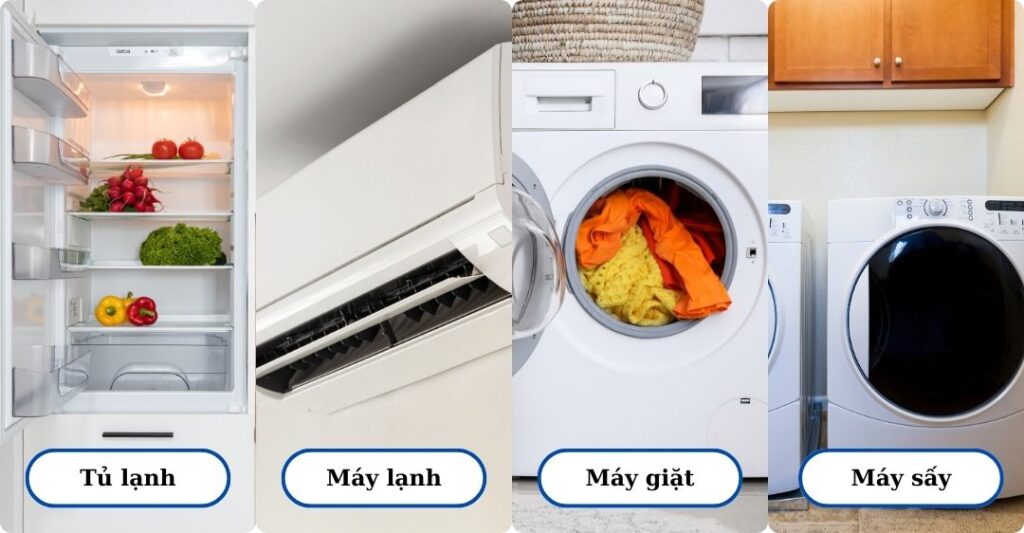Thiết bị điện lạnh gồm những sản phẩm gì trong mảng gia dụng