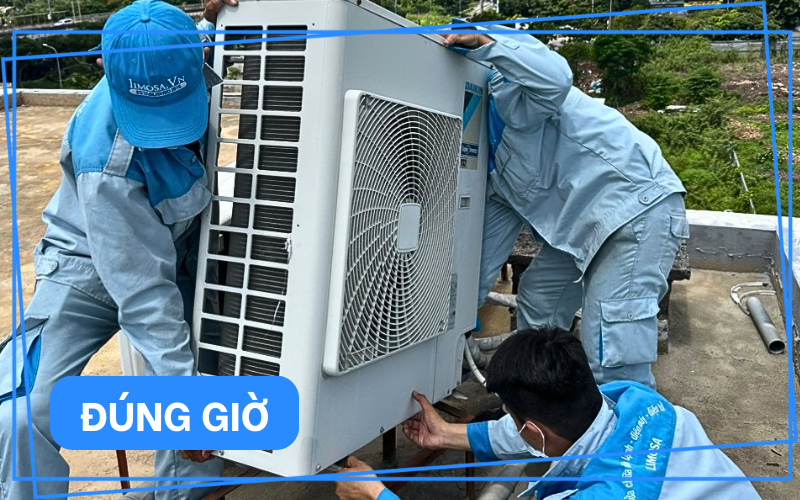 Thợ điện lạnh đúng giờ