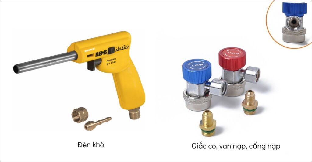 Dụng cụ thử xì dàn nóng máy lạnh