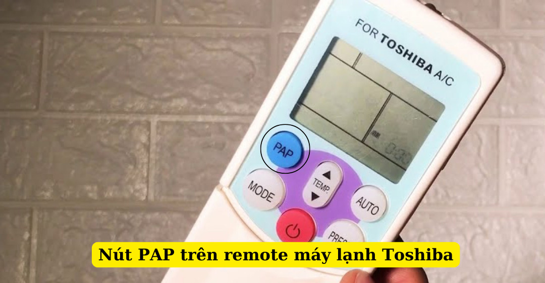 Nút PAP trên remote máy lạnh Toshiba là gì? Cách sử dụng nút pap trên remote máy lạnh toshiba