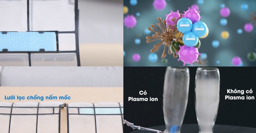 Tác dụng của Plasma Ion Công nghệ máy lạnh Toshiba