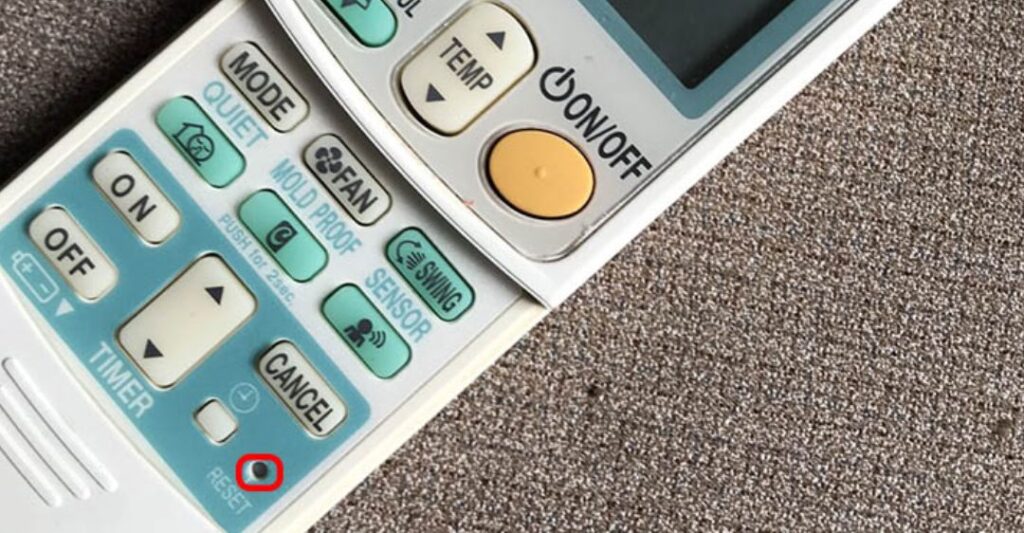 cách reset máy lạnh daikin có nút reset