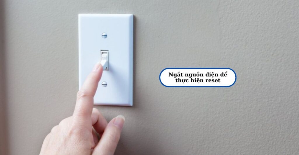 Thực hiện cách reset máy lạnh samsung bằng ngắt nguồn điện