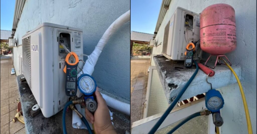 Vấn đề về gas khiến máy lạnh Aqua báo lỗi F0