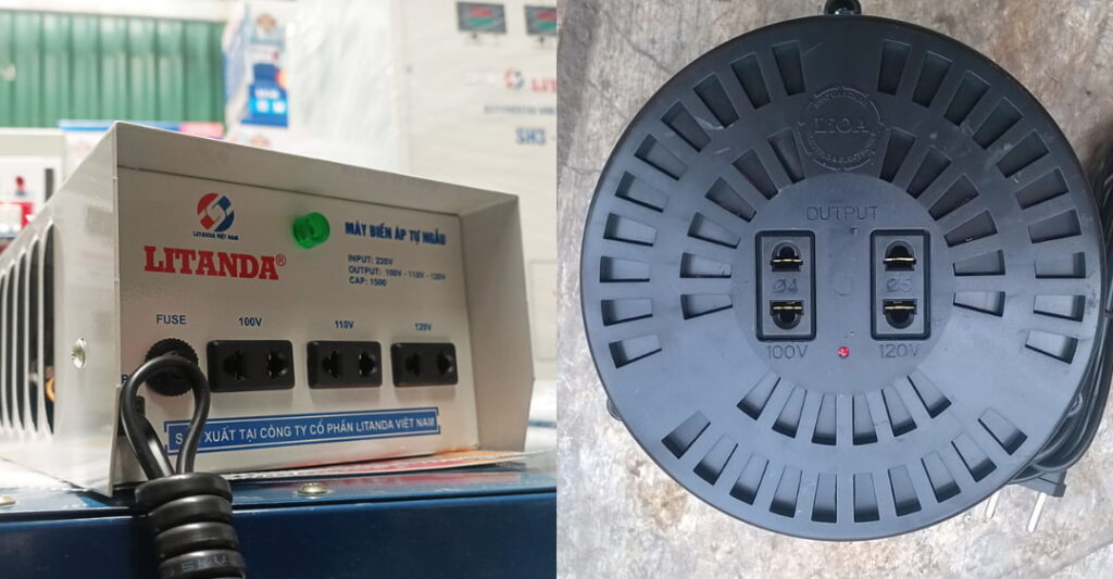 Biến áp đổi nguồn cho máy lạnh nội địa Nhật