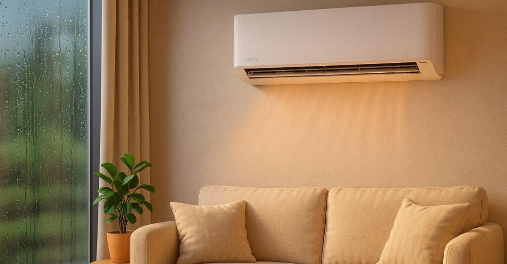 Có nên bật máy lạnh khi trời mưa không?