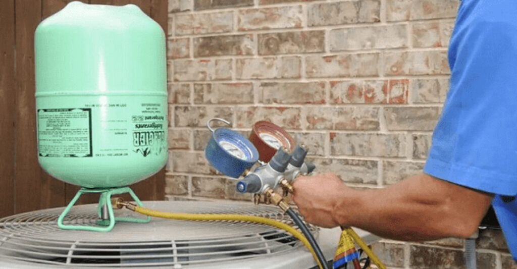 gas của máy điều hòa gặp sự cố
