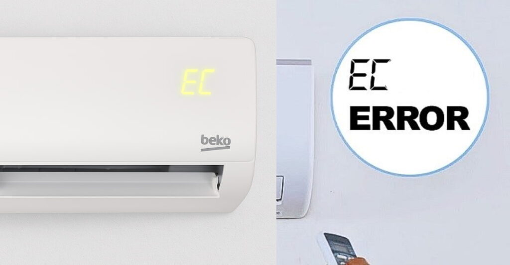 Máy lạnh Beko báo lỗi EC