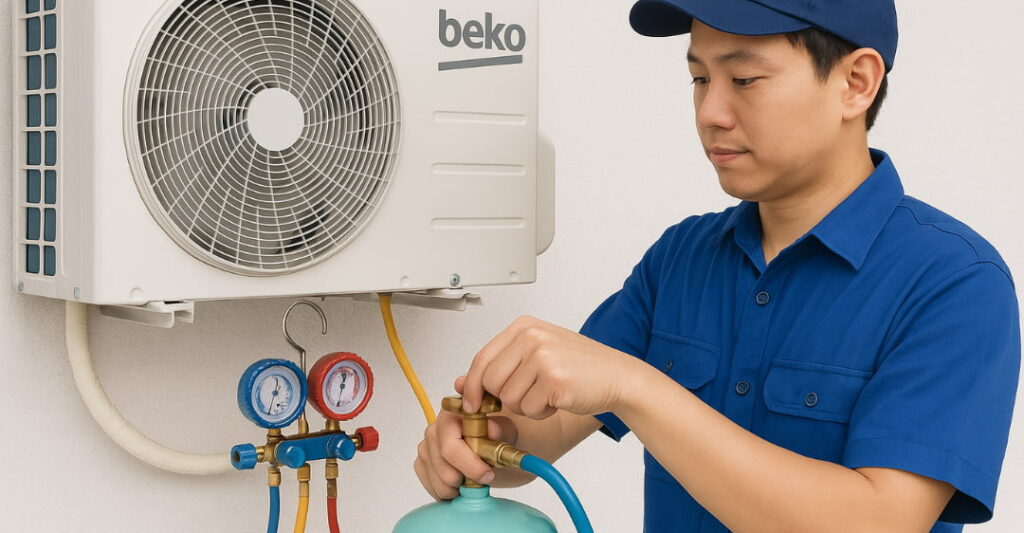 Nạp gas máy lạnh Beko