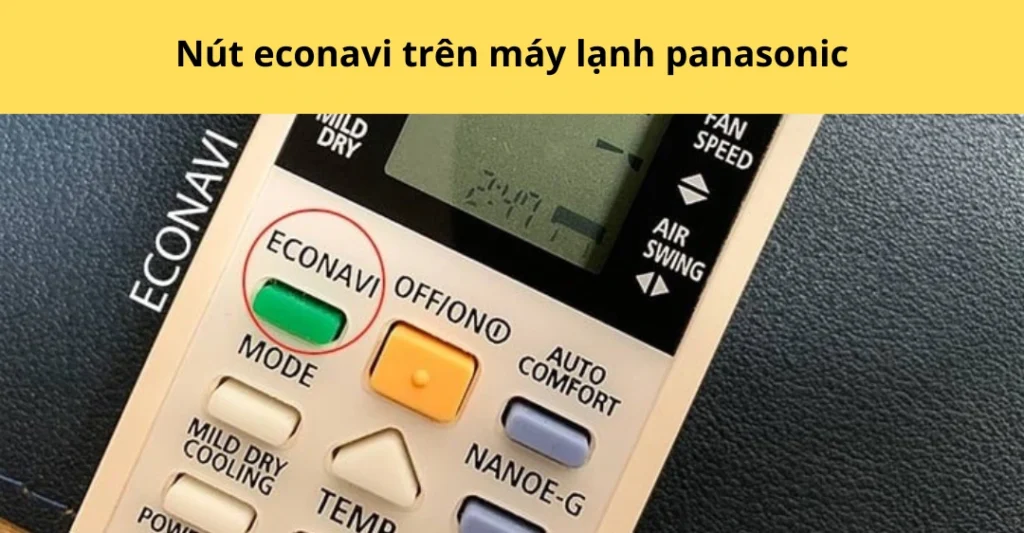 Nút econavi trên máy lạnh panasonic